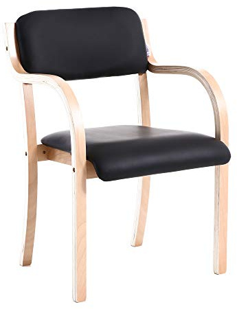 Teqler T-135663 Teqler Besucherstuhl schwarz