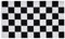 PHENO FLAGS Drapeau de sport automobile 150x90 cm - drapeau de course noir et blanc avec œillets robustes et double couture, drapeau à damier pour Formule 1