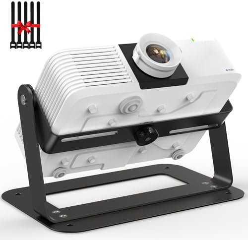 DAWASAPAT Supporto da soffitto per proiettore da tavolo, regolabile a 360°, supporto universale con vite da 1/4 per videoproiettori LED LCD con fascette