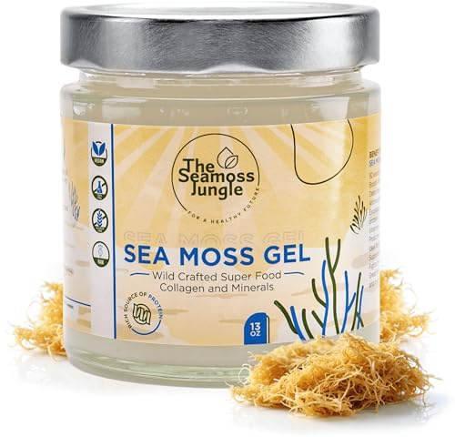 Sea Moss Gel - Golden - 500 ml - Sainte Lucie - Testé en laboratoire - Inspiré du Dr Sebi - Riche en vitamines et minéraux - Super aliment pour la santé et le bien-être