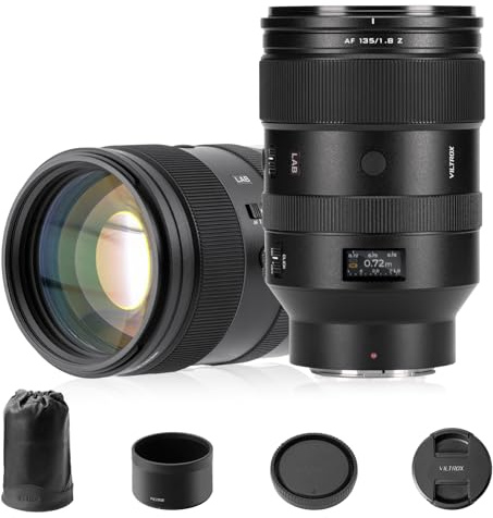 VILTROX 135mm F1.8 LAB Full-Frame STM Autofocus Lenses per Nikon Z Mount Camera Lenses Obiettivi di grande apertura compatibili per Nikon Z9 Z8 Z7 Z6 Z5 Z50 Z30 ZFC