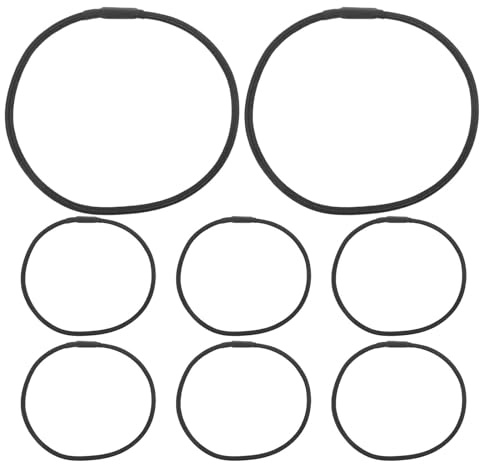 Ciieeo Elastici per Microfono Antivibranti in Gomma Nero 8 Pezzi Compatibili per Supporto Microfono da Studio e Braccio