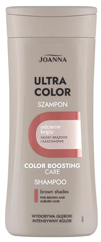 Joanna Ultra Color - Shampoo für Braune Haare - Stärkendes & revitalisierendes Haarshampoo - Farbauffrischung & Haarpflege - Vertieft die Farbintensität - Pflege & Feuchtigheit für Ihr Haar - 200 ml