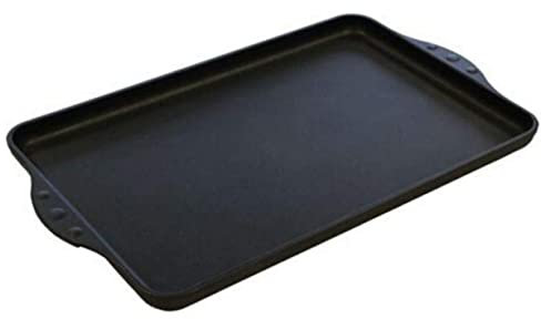Padella preferita Teppanyaki XXL 43 x 28 cm – con maniglie laterali – Plancha liscia antiaderente in alluminio pressofuso per tutti i piani cottura, inclusi induzione e griglia esterna