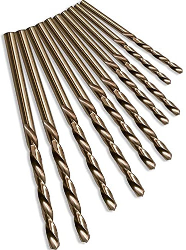 SPORTARC 10pcs HSS M35 Cobalto Punta Da Trapano 1mm 1.5mm 2mm 2.5mm 3mm utilizzato per Acciaio