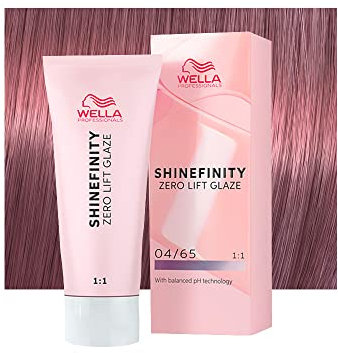 Wella Shinefinity Deep Cherry 04/65 Castaño Medio Violeta 60ml - coloración demi-permanente