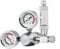 MiOYOOW CO2 Druckregler für Aquarien CO2 Manometer CO2 Druckminderer Aquarium CO2 Manometer Druckregler mit 2 Manometern für Aquarienwasserpflanzen
