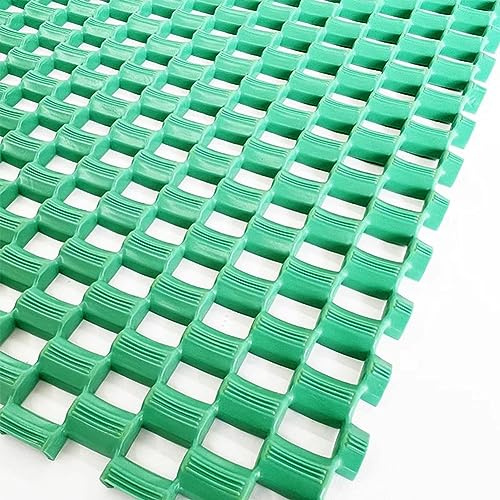 GZHERVICES Rubber Drainage Mat, Commercialfor 6mm Thick Drainage Flooring Mat Anti Slip Rug Underlay Carpet Grip Mat for Kitchen Restaurant Bathroom (Color : Green, Size : 0.9x1cm)