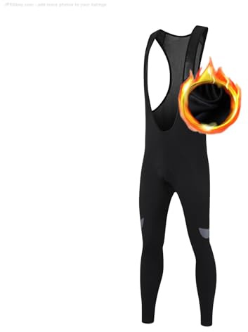 UGLY FROG Invierno Culote Ciclismo Hombre Relleno Acolchado Largo Culote Bicicleta Montaña/MTB Maillot Ciclismo Pantalón con Tirante Thermal Temperatura Exterior 5-15 ° C