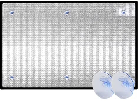 Pellicola Riflettente Protezione Solare Pellicola per Finestre con Ventosa Pellicola Isolante di Alluminio per Stanza Sole Bagno 30x30cm 90x180cm 160x200cm(30x100cm)