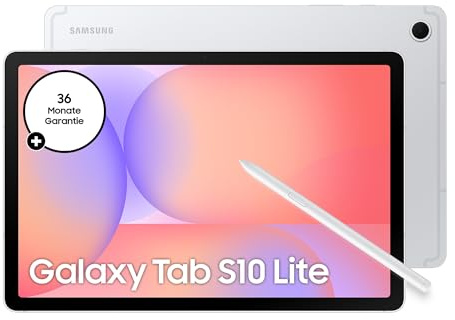 Samsung Galaxy Tab S10 Lite AI Tablet, Android Tablet, 6 GB RAM, 128 GB Speicher, 27,7 cm/10,9 Display mit 90 Hz, Inkl. S Pen, Wi-Fi, Silver, 3 Jahre Herstellergarantie [Exklusiv auf Amazon]