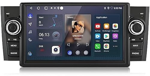 Autoradio per Fiat Grande Punto Android 14 Carplay Android Auto 7 Pollici con WiFi, GPS, FM/RDS (4gb Ram + 64gb Rom)