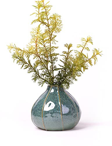 HAUCOZE Vase en Fleur Moderne Décor Cadeau Fleur Sculpture Figurine Maison Décoration Statue Arts Vase en Céramique 16cm