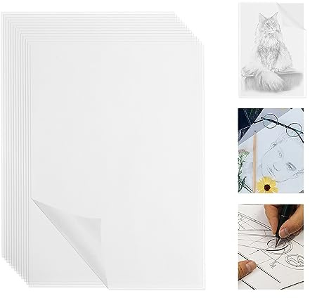 YKUKIZEE 240 Sheets Translucent A4 Tracing Paper for Printable, 93 GSM Thick A4 Tracing Paper Sheets Bulk for Architecture Sketching Transferring Drawing DIY Art Craft