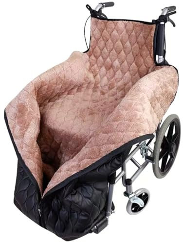 Fotrsta Wheelchair Blanket Cover, Waterproof Fleece Lined Wheelchair Cozy Cover Leg Foot Back Protector Wheelchairs Warm Bag For Covers Leg And Lower Body