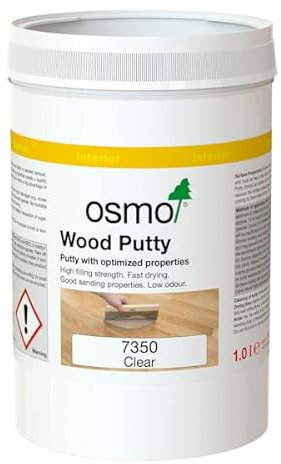 Osmo Wood Putty 7350 Clear 1 Litre - polymer dispersion for filling cracks and joints on sanded parquet