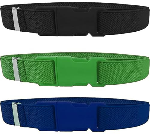 ArtGal SET 3 x GÜRTEL Kindergürtel verstellbar STRETCH für Kinder Baby EU Unisex Elastik-Gürtel MADE IN EU (Model 5)