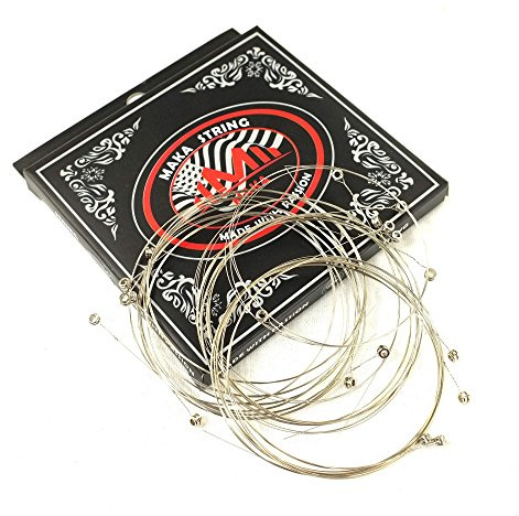 20-pack ekonomi singel akustisk gitarr strängar volym .011 hög E (anpassat ljus) 11 mätare, individuellt förpackad