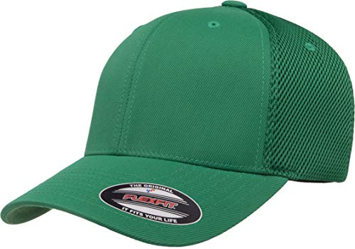 Flexfit Ultrafibre Airmesh Fitted Trucker Hat, Green, L-XL