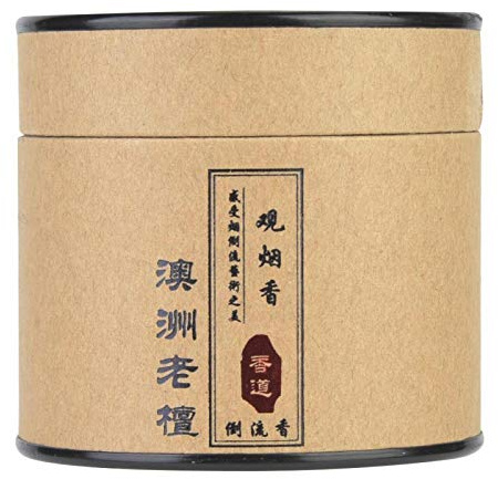 Coni profumati in legno di sandalo domestico Coni di incenso naturale Incenso organico naturale Tè verde Incenso Reflow Green(Sandalwood)