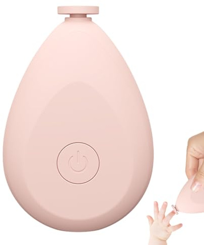 Babynagelklippare elektrisk, babynagelfil med 4 sliphuvuden – nagelfil för nyfödda för tår och naglar, nagelklippare för småbarn, batteridriven