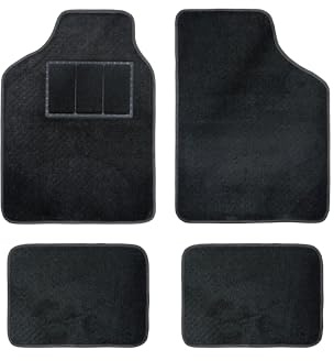 +PWR Car Parts Juego de Alfombras de Moqueta Torino para Coche Universales. 81% PVC 19% Moqueta, tamaño 65x45 cm / 33x45 cm. Protegen el Suelo Original del vehículo.D6