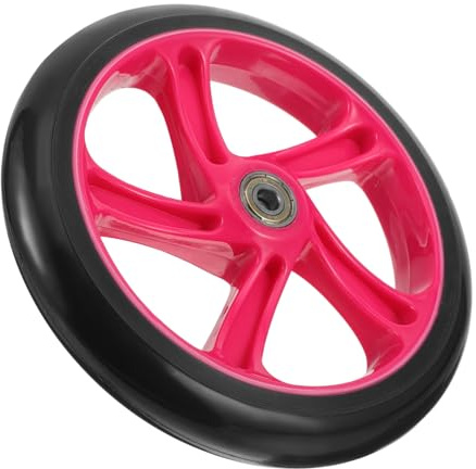 BESPORTBLE Ruedas De Repuesto Para Scooter 175Mm Con Rodamientos De Alta Elasticidad Rueda Universal De Pu Para Patinetes Sillas De Ruedas Y Carritos Fácil Instalación Y Uso Silencioso