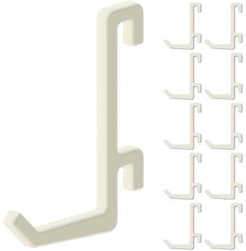 Set med 10 krokar för IKEA Skådis hålpanel – L-formad lutande modell, 25 mm – Väggfäste, panel för verktyg och tillbehör