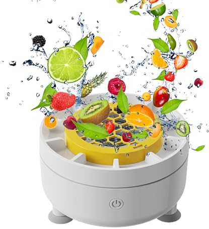 de verduras – Limpiador automático de frutas y verduras | de alimentos compacta para frutas, verduras, mariscos, mostrador de preparación de picnic al aire libre, cocina y hogar