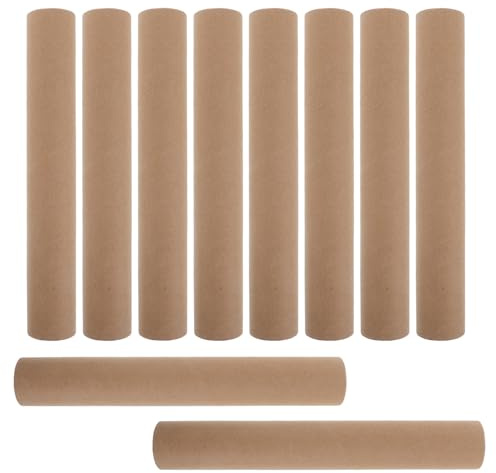 DIYEAH Lot de 12 tubes d'expédition avec bouchons : tubes en carton de 28 cm x 2,5 cm pour l'emballage et l'expédition ; idéal pour ranger œuvres d'art, dessins et tableaux de