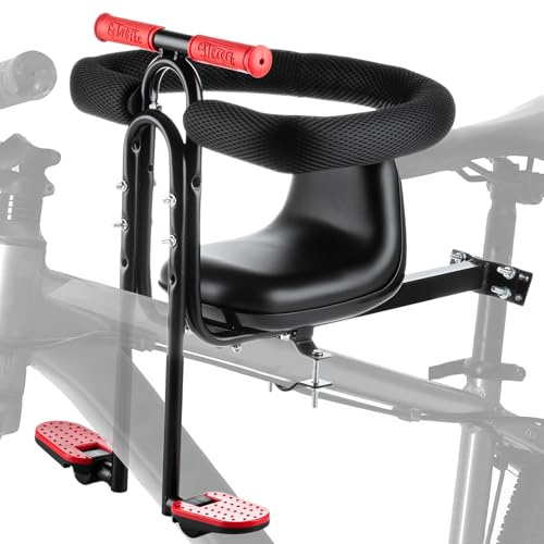 Detachable Front Kids Bike Seat, Stable&Safe Bicycle Seat for kid 1-4, 45lb