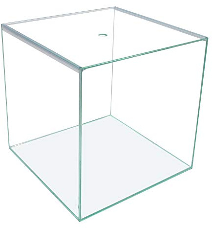 Ultra Clear Glas-Aquarium Würfel 40×40×40 cm – Weißglas Cube für Aquascaping, Paludarium, Riff & Terrarium