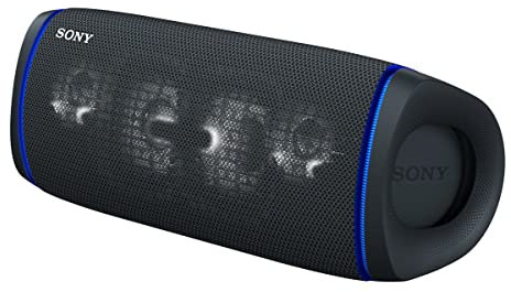 Sony SRS-XB43 – Portable, Waterproof, Powerful and Durable Wireless Bluetooth© Speaker with EXTRA BASS, up to 24 hours battery life and lighting – Black
