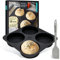 Moritz & Moritz Burger Buns Backform Silikon Rund 12cm Ø - Für Brot, Burger Buns und XXL Muffins – inkl. Teigschaber und Rezeptheft