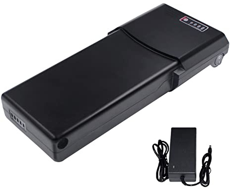 Con caricabatterie Batteria di ricambio per bicicletta elettrica da 36V12Ah batteria al litio adatta per sistema di trasmissione Bafang o Ansmann (36 V12 Ah)
