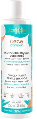 ACTIVILONG - Shampooing Douceur Coco D'Amour - Pour Cheveux Secs Et Texturés - Nettoie Et Nourrit En Profondeur - 97% D'Ingrédients Naturels - Made in France - 250ml