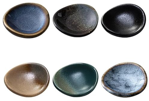 SHOWERORO Ceramic Chopstick Holder Set Japanese Style Chopstick Rests Fork Spoon Racks Kitchen Table Decor for Home Dining