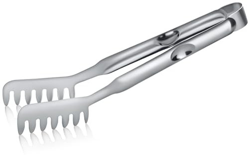 Pleafind Pinza Per Spaghetti da 12 inches, Pinze Spaghetti con manici scanalati, Pinze per Spaghetti da Cucina in acciaio inox, comode e facili da impugnare, Pinze da Cucina per cucinare la pasta