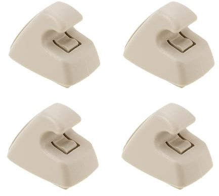 LT Easiyl 4 Piezas De Soporte para Visera Solar Retenedor De Techo Gancho Deflector De Plástico Compatible con Chevrolet Compatible con Cruze Beige 95994975