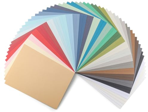 Florence Struktur Papier Tonkarton 250 g - Sammelpackung – A4 - Kartengestaltung - Scrapbooking Bedarf - Elegante Einladungen, Geschenkboxen und Kunstprojekte