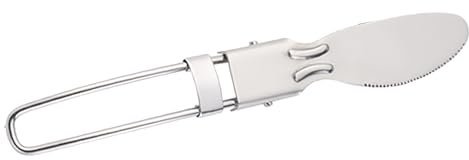 Ustensile Pliant en Acier Inoxydable, pour Camping Pique-nique, Couverts Portables Légers (Couteau)