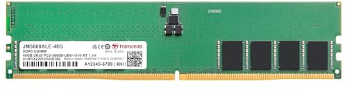 Transcend RAM 48 GB DDR5 5600 MHz CL46 (2Rx8) stationär minne – JM5600ALE-48G