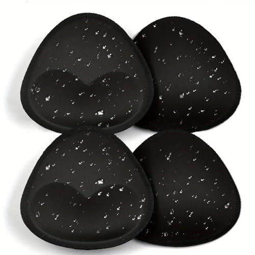 Nimiah Waterproof Swimsuit Bra Inserts Pads 2 Pairs,Bra Inserts Push up for Women Sewn Padded for Bikini Sports Bra Black for B/C Cup
