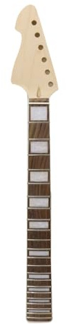 WUQIMUSC 22 Fret 30 Inch left hand Guitar Neck Replacement Rosewood Fretboard Block Inlay Reverse Head
