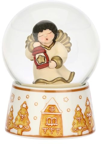 THUN - Boule de neige con angelo di Natale, media-Ø 7,9 cm - 11 cm h