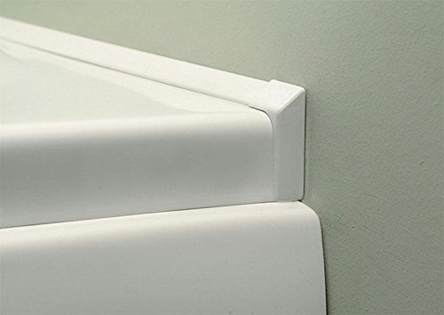 Kit de finition pour baignoire Hak Rectangulaire Blanc Minimaliste 2 portes 2 panneaux Stainless steel