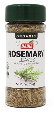 Badia Organic Rosemary Leaves, 1 oz - Dried Rosemary Herb, Earthy & Aromatic, Gluten Free