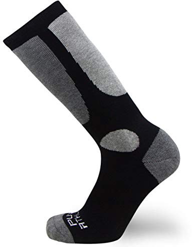 Kids Value Skisocken für Jungen und Mädchen, Snowboarden, Winter, kaltes Wetter, 1 Paar - Schwarz, Small-Medium