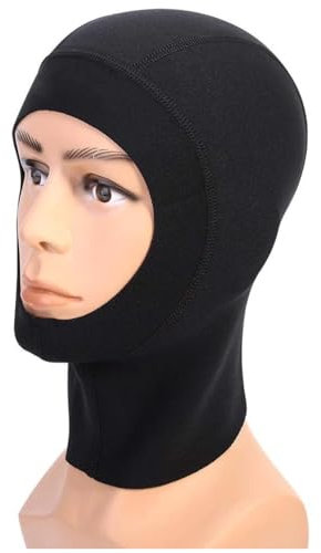 VIFER Tauchmütze, 1mm/3mm Unisex Neopren Scuba Schnorcheln Neoprenanzug Hood Surf Divers Hat (L-1mm)