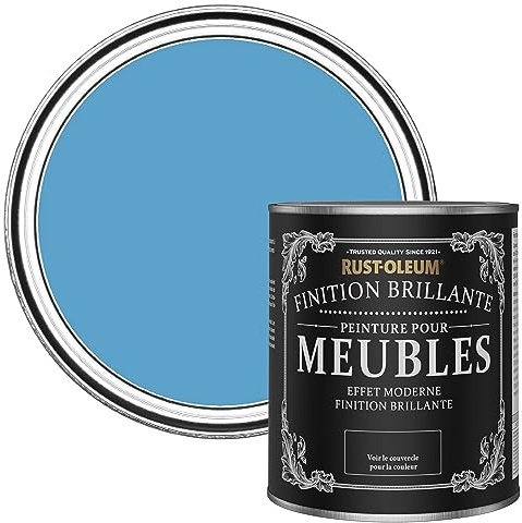 Rust-Oleum Blue Furniture & Skirting Board Paint in Gloss Finish - Cerulean 750ml